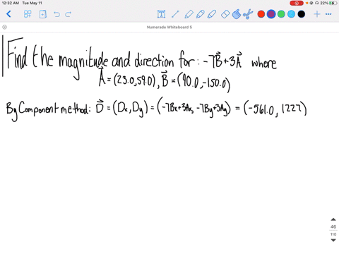 find-the-magnitude-and-direction-of-7-vecb3-veca-where-veca230590-barb900-1500