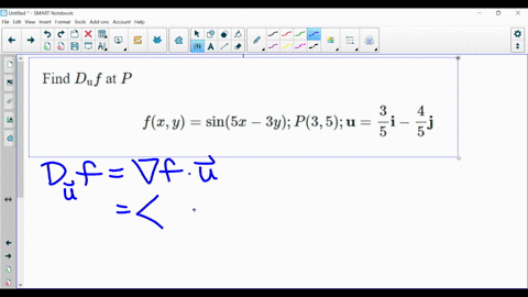 find-d_mathrmu-f-at-p-fx-ysin-5-x-3-y-p35-mathbfufrac35-mathbfi-frac45-mathbfj