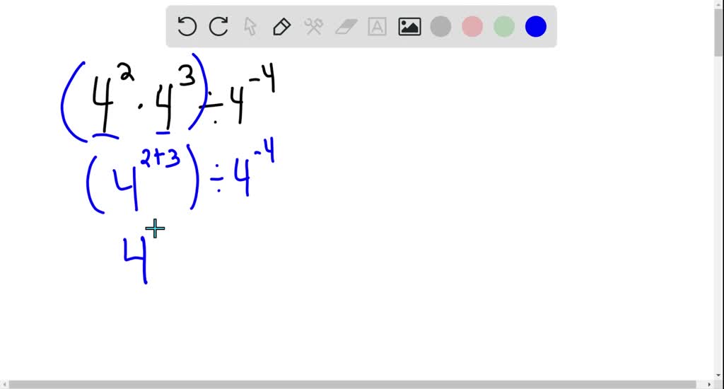 Write each expression with a single base. Do not simplify further