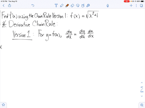 use-version-i-of-the-chain-rule-to-calculate-fracd-yd-x-ysqrtx21