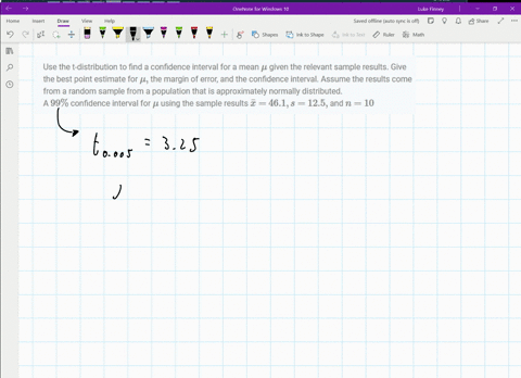 use-the-t-distribution-to-find-a-confidence-interval-for-a-mean-mu-given-the-relevant-sample-resul-4