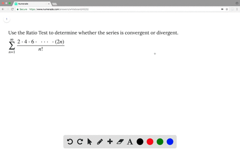 use-the-ratio-test-to-determine-whether-the-series-is-convergent-or-divergent-displaystyle-sum_n--12