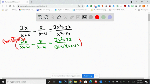 solve-the-equations-see-examples-2-5-frac2-xx4-frac8x-4frac2-x232x2-16