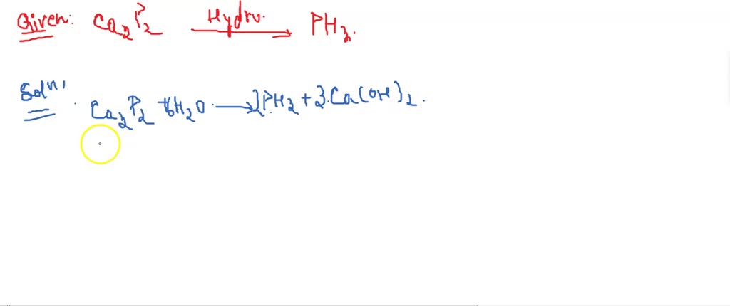 On hydrolysis, of calcium phosphide, how many moles of phosphine are ...