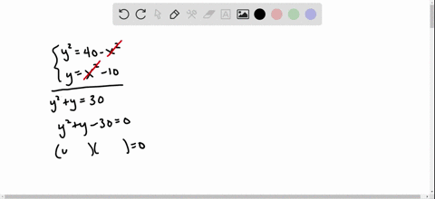 solve-each-system-of-equations-for-real-values-of-x-and-y-leftbeginarrayl-y240-x2-yx2-10-endarrayr-2