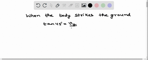 a-body-is-projected-horizontally-from-the-top-of-a-tower-with-initial-velocity-18-mathrmms-1-it-hits
