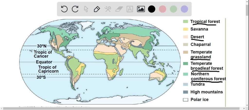 SOLVED:Choose from the names of the biomes below. (A) Tropical rain ...