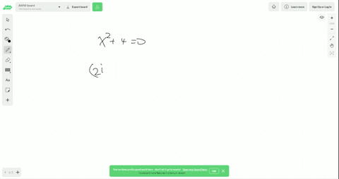 determine-whether-2-i-is-a-solution-of-x240