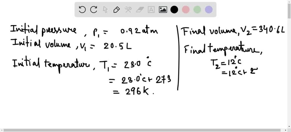 SOLVED: A cylinder of gas is at room temperature (20^∘ C) . The air ...