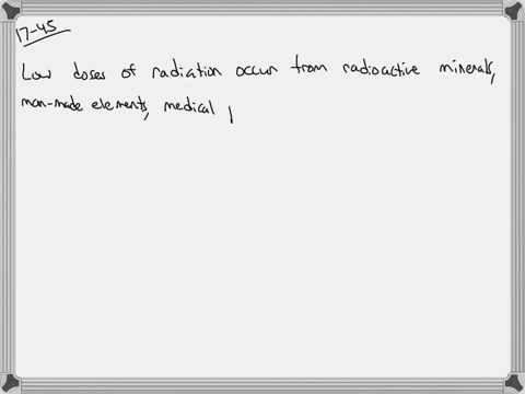 what-are-the-possible-sources-of-exposure-to-high-doses-of-radiation