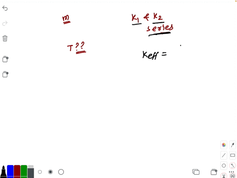 a-mass-m-is-suspended-from-two-springs-of-spring-constants-k_1-and-k_2-as-shown-the-time-period-of-v