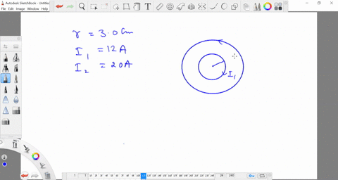 two-concentric-current-loops-lie-in-the-same-plane-the-smaller-loop-has-a-radius-of-30-mathrmcm-an-2