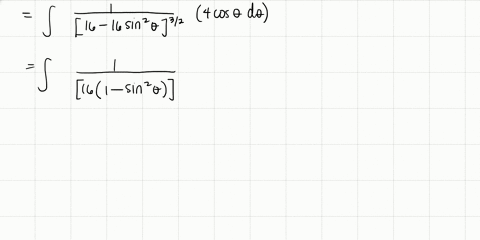 find-the-indefinite-integral-using-the-substitution-x4-sin-theta-int-frac1left16-x2right3-2-d-x
