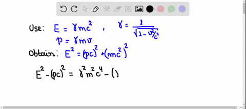 show-that-the-energy-momentum-relationship-e2p2-c2leftm-c2right2-follows-from-the-expressions-egamma