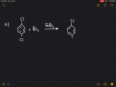 write-equations-for-the-reaction-of-p-dichlorobenzene-with-the-following-a-mathrmbr_2-and-mathrmfebr