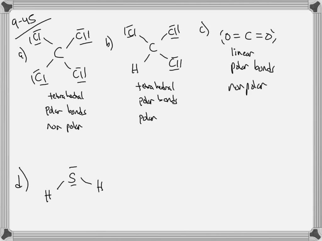 SOLVED:Consider the structures of the molecules below. Are these ...