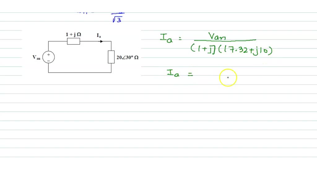 A balanced delta-connected load with a per-phase impedance of 12+j 9 ...