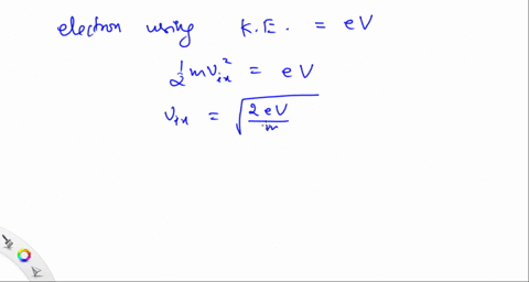 electrons-in-a-cathode-ray-tube-start-from-rest-and-are-accelerated-through-a-potential-difference-o