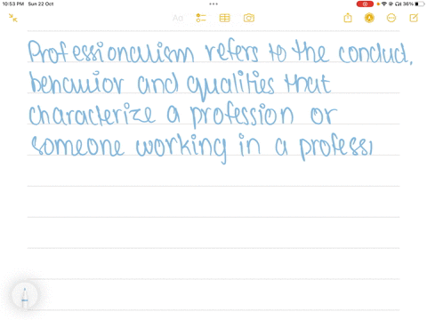 define-professionalism-and-list-three-elements-of-professionalism