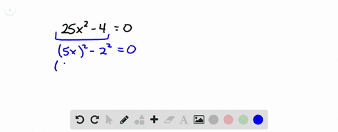solve-the-equation-by-factoring-use-a-graphing-calculator-to-check-your-solution-if-you-wish-25-x2-4