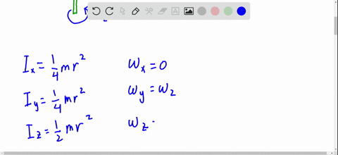 a-thin-homogeneous-disk-of-mass-m-and-radius-r-spins-at-the-constant-rate-omega_1-about-an-axle-held