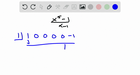 use-synthetic-division-to-divide-the-first-polynomial-by-the-second-x5-1-quad-x-1