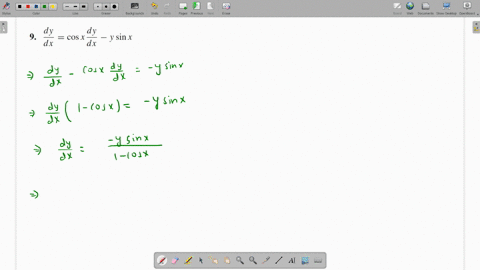 solve-each-differential-equation-fracd-yd-xcos-x-fracd-yd-x-y-sin-x