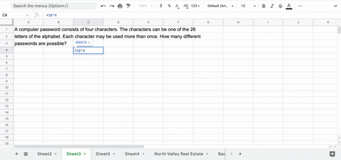 Solved:.a Computer Password Consists Of Four Characters. The Characters 