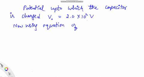 a-capacitor-that-has-been-charged-to-20-times-105-mathrmv-is-allowed-to-discharge-through-a-resistor