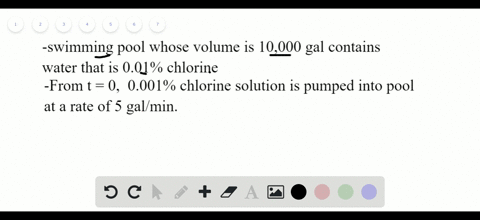a-swimming-pool-whose-volume-is-10000-gal-contains-water-that-is-001-chlorine-starting-at-t-0-city-w