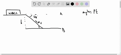 a-1000-mathrmkg-roller-coaster-is-initially-at-the-top-of-a-rise-at-point-a-it-then-moves-135-mathrm