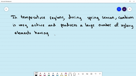 in-temperate-regions-during-spring-season-cambium-is-very-active-and-produces-a-large-number-of-xyla
