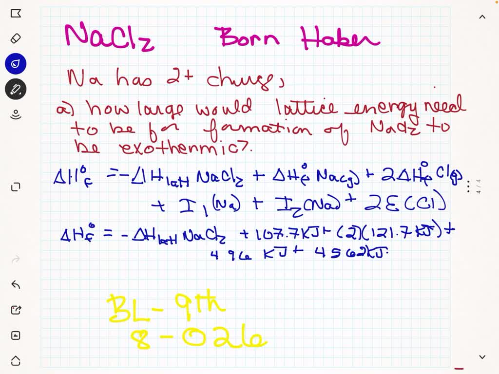 SOLVED:Construct a Born-Haber cycle for the formation of the ...