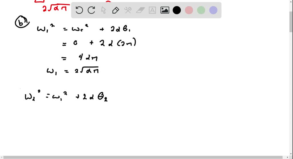 A computer disk drive is turned on starting from rest and has constant