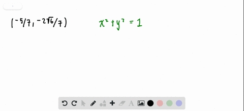 points-on-the-unit-circle-show-that-the-point-is-on-the-unit-circle-left-frac57-frac2-sqrt67right