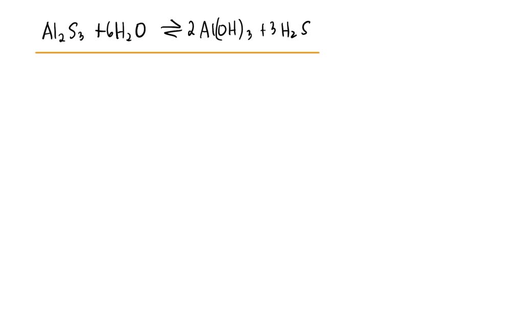 Aluminium sulfide, Al2 Ss, gives off a foul odour characteristic of ...