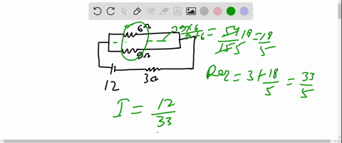 for-the-circuit-shown-in-figure-20-38-determine-the-current-in-each-resistor-and-the-potential-diffe