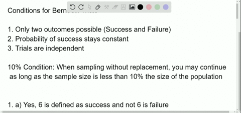 do-these-situations-involve-bernoulli-trials-explain-a-you-are-rolling-5-dice-and-need-to-get-at-lea