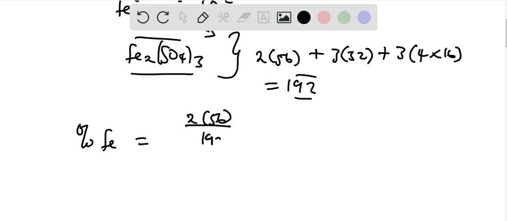 SOLVED:Write the formula of iron(III) sulfate and calculate the mass ...