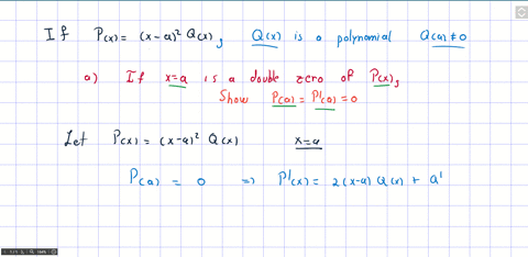 ii-pxx-a2-qx-where-qx-is-a-polynomial-and-qa-neq-0-we-call-xa-a-double-zero-of-the-polynomial-px-a-i