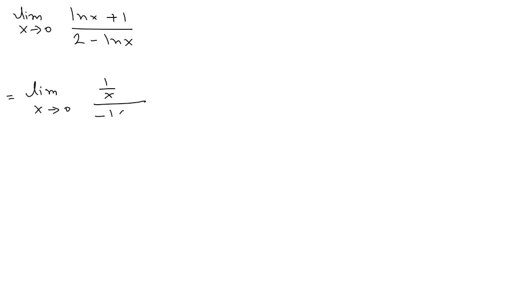 SOLVED:limx →1- lnx ·ln(1-x)=0