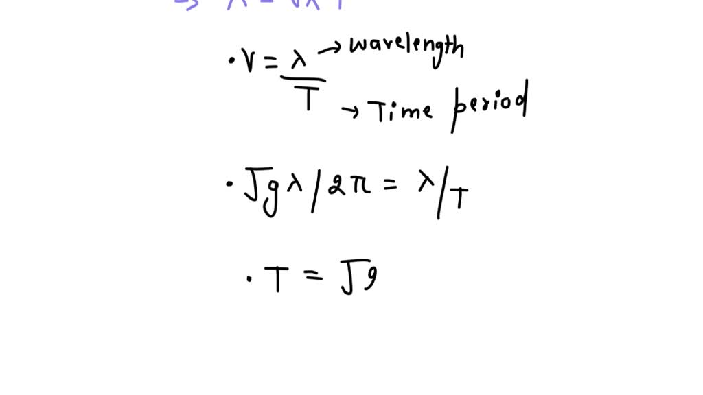 solved-a-deepwater-wave-of-wavelength-has-a-speed-given-approximately