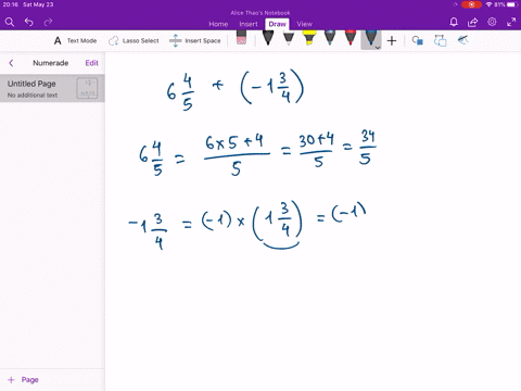 find-each-sum-write-in-simplest-form-6-frac45left-1-frac34right