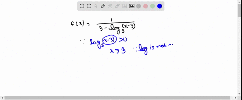 fxfrac13-log-_3x-3