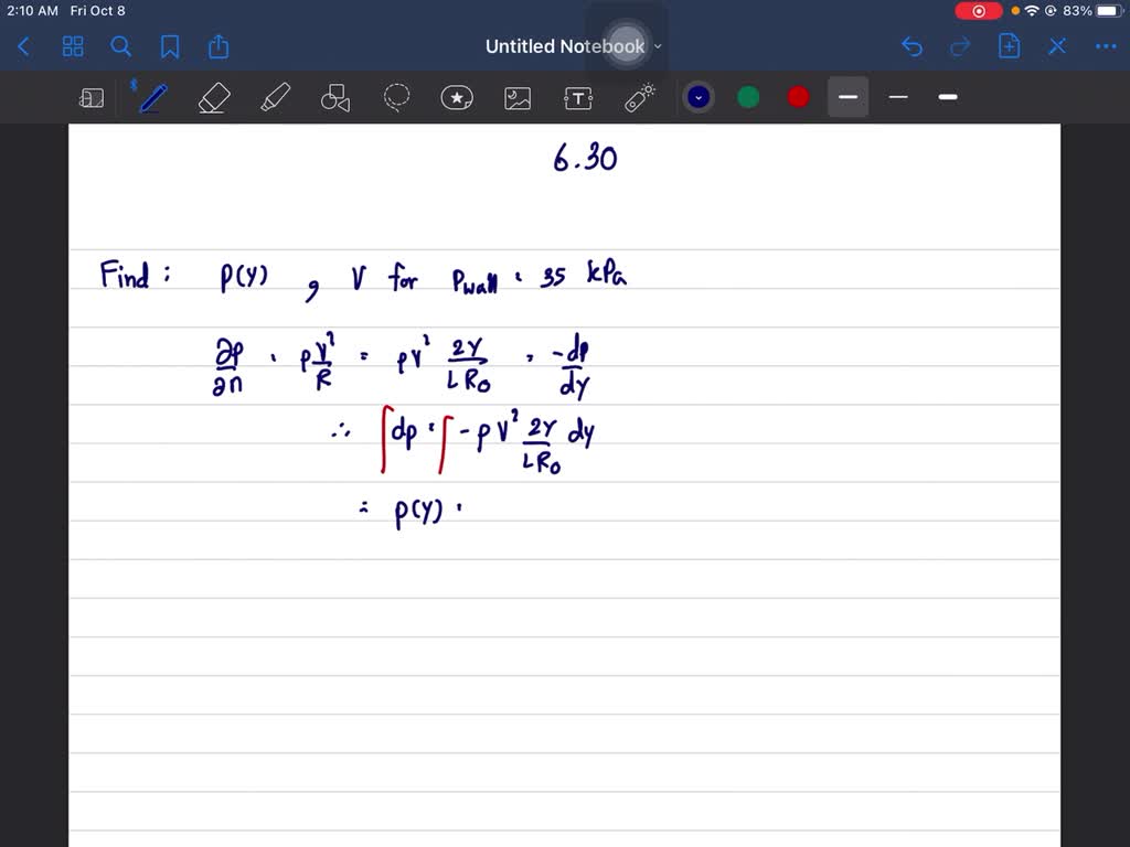 SOLVED:To model the velocity distribution in the curved inlet section ...