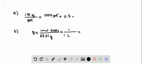 a-sample-of-concentrated-nitric-acid-has-a-density-of-141-gml-and-contains-700-mathrmhno_3-by-mass-a
