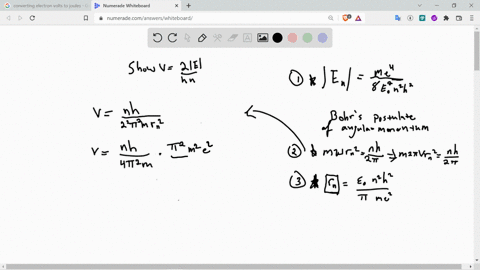show-that-the-frequency-of-revolution-of-the-electron-in-the-bohr-model-hydrogen-atom-is-given-by-v2