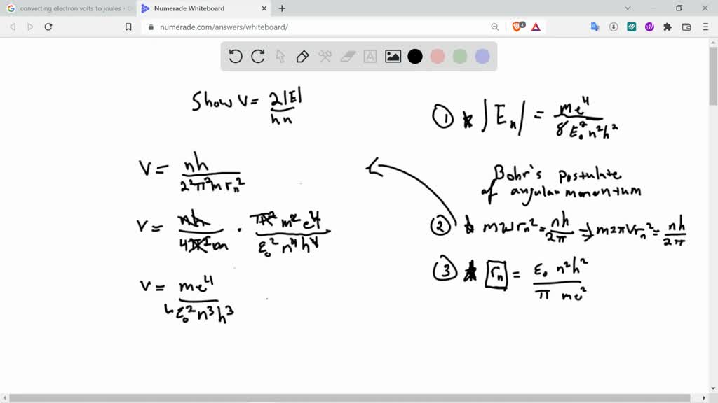 SOLVED: Show that the frequency of revolution of the electron in the ...