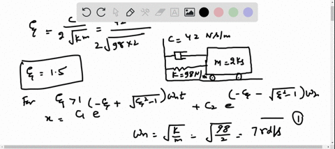 the-2-kg-mass-is-released-from-rest-at-a-distance-x_0-to-the-right-of-the-equilibrium-position-deter