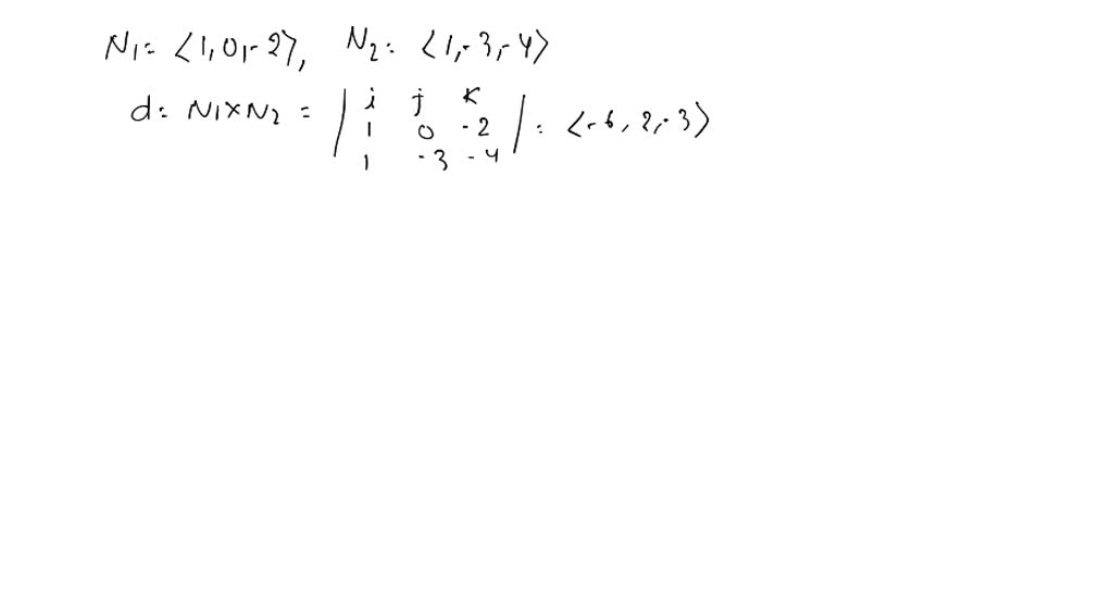 solved-the-equations-of-two-planes-are-given-x-y-z-0-2-x-y-z-7-0